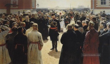  land - aleksander iii Ältesten Landkreis im Hof des Petrowski Palast in Moskau 1886 Ilya Repin Aufnahme